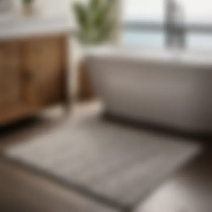 Modern Non-Slip Bath Mat Set with Geometric Patterns for Style and Safety