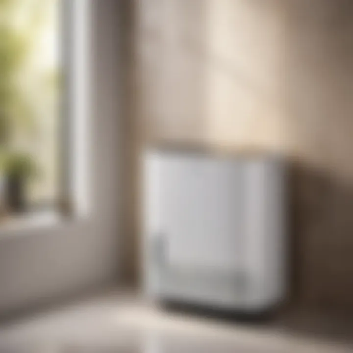 Modern portable dehumidifier in sleek design