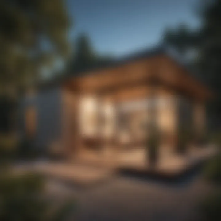 Modern Prefab Backyard Guest House with Bathroom