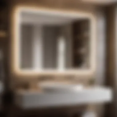 Contemporary Sleek Bathroom Mirror Design Modern Sleek Bathroom Mirror Design