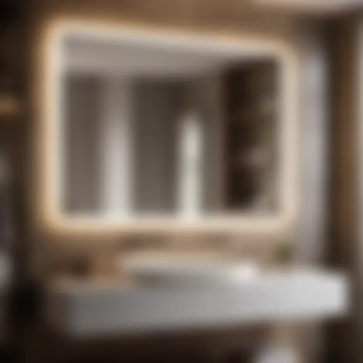Contemporary Sleek Bathroom Mirror Design Modern Sleek Bathroom Mirror Design