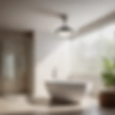 Modern sleek design of bath fan