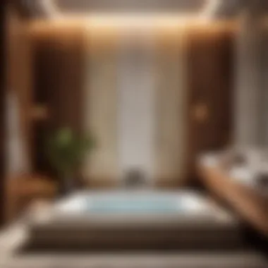 Rejuvenation in Modern Spa Bath A modern spa-like bathroom setting for a rejuvenating bath