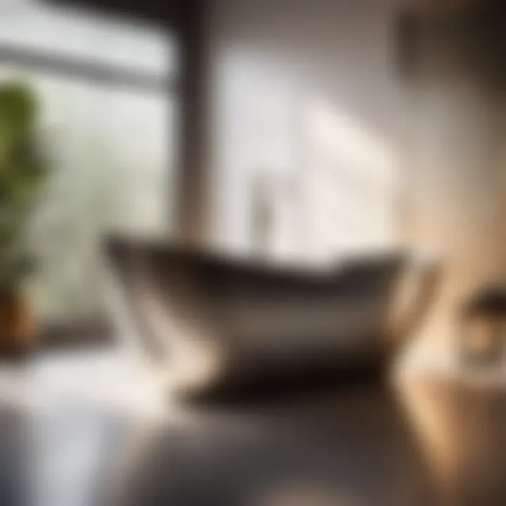 Modern Stainless Steel Bathtub