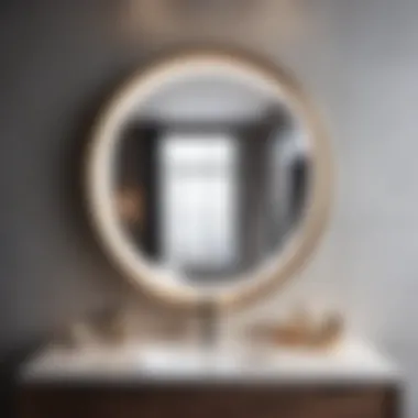 Modern Stylish Round Tilting Mirror