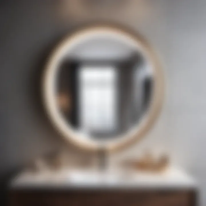 Modern Stylish Round Tilting Mirror