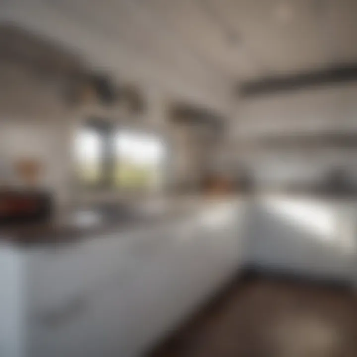 Kitchen setup in a modern trailer
