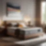 Modern twin mattress platform base in minimalist bedroom