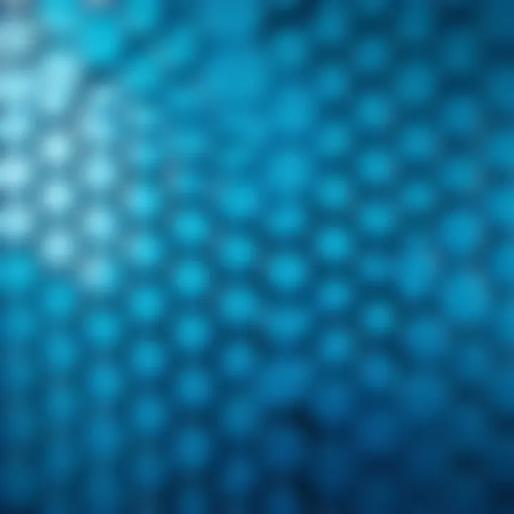 Gradient Hexagonal Tiles Hexagonal tiles in a gradient of blues