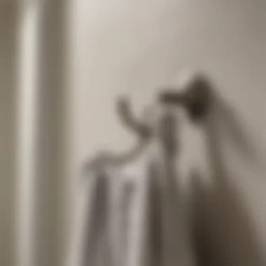 Installation guide for Moen robe hooks in a bathroom