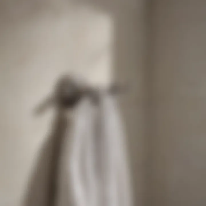 Moen robe hooks integrating into contemporary bathroom decor