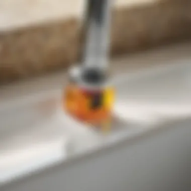 Cartridge Installation Illustration showcasing proper cartridge installation in sink