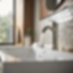 Modern faucet design in bathroom setting