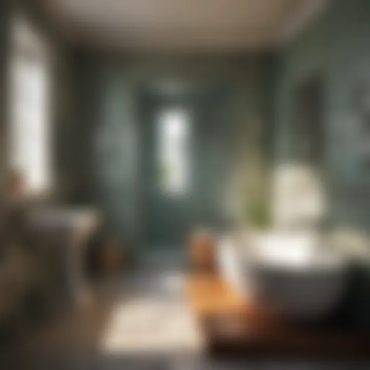 Mold growth in poorly ventilated bathroom