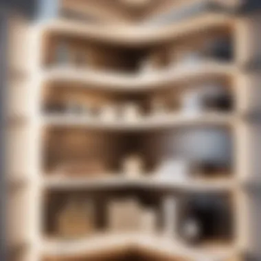 Multi-Tiered Corner Shelving