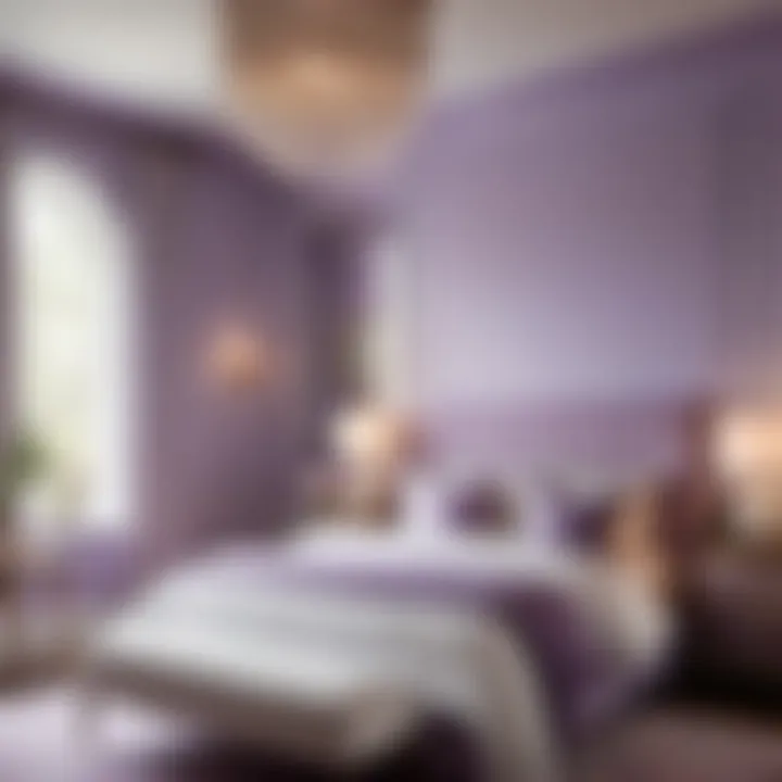 Calming Lavender Retreat Muted Lavender Bedroom Paint Color Scheme