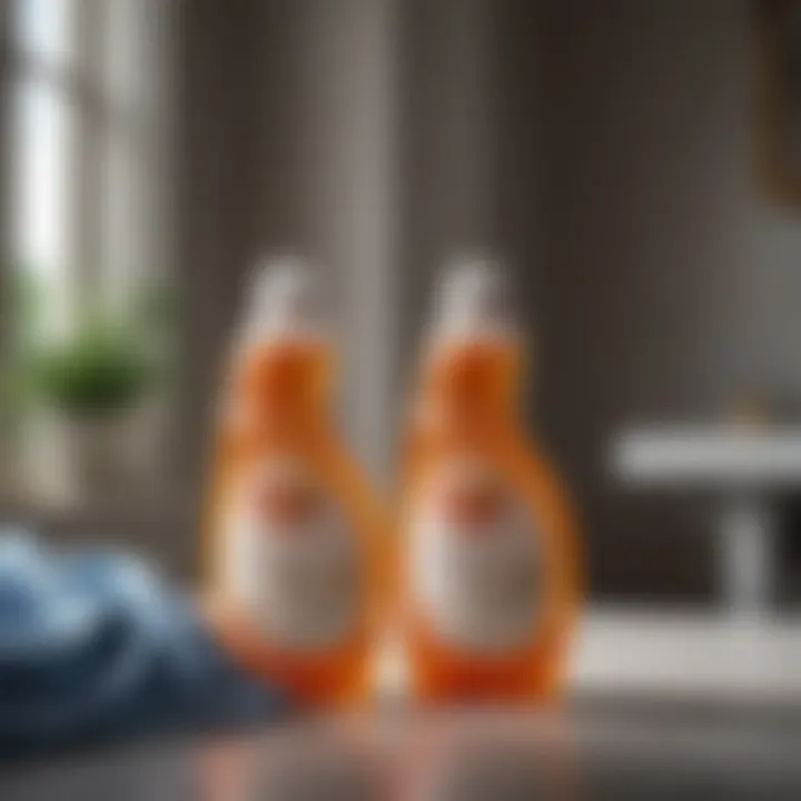 Comparison of conventional and natural laundry detergents