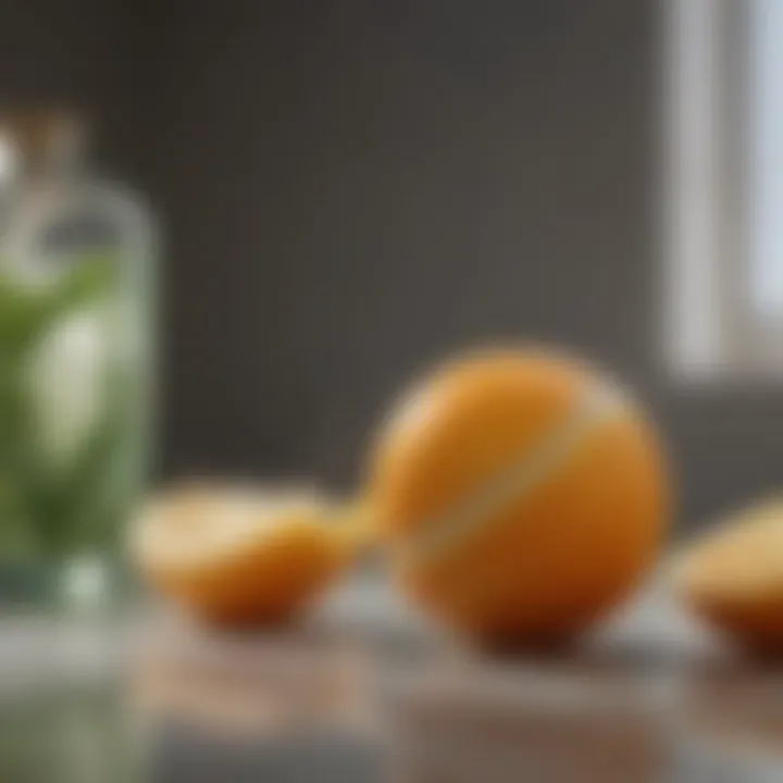 Close-up of natural ingredients used in laundry detergents