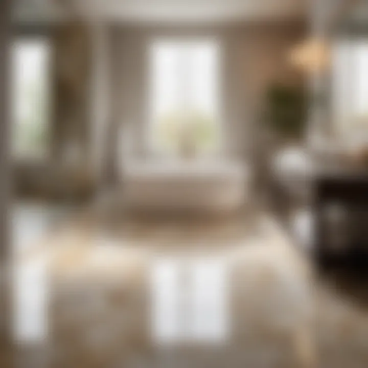 Natural stone flooring option for luxurious bathroom upgrade