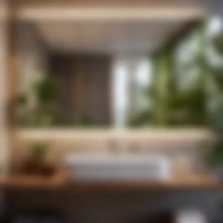 Organic Elements Integration Nature-inspired Camper Bathroom Sign
