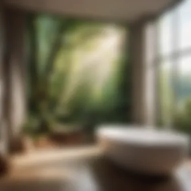 Nature-Inspired Privacy Film Nature-Inspired Privacy Film for Bathroom Window