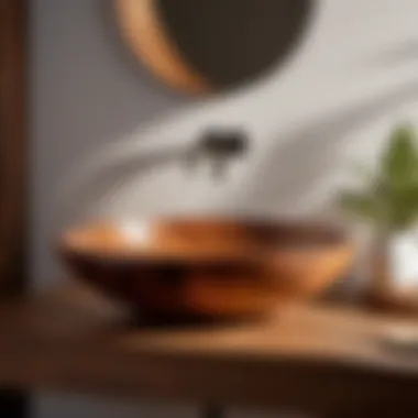 Nature's Touch: Wooden Vessel Sink Elegance Nature's Touch: Wooden Vessel Sink Elegance