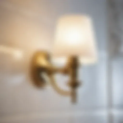 Elegant Brass Fixture Enhancing Maritime Theme Nautical Brass Fixture in Bathroom