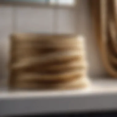 Nautical Rope Accent in Bathroom