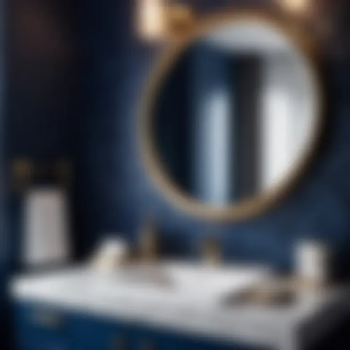 Naval Blue Bathroom Accessories