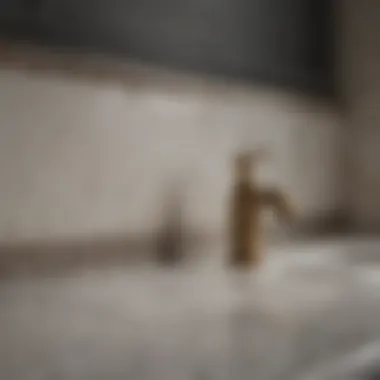 Close-up of high-quality materials for bathroom renovations