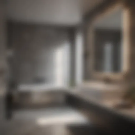 Modern Bathroom Aesthetics Elegant bathroom design showcasing modern fixtures
