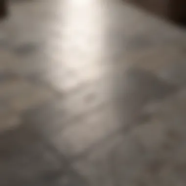 Choosing Premium Materials Detailed close-up of luxurious tile selection