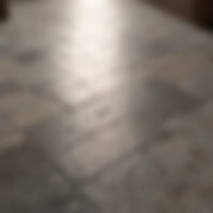 Choosing Premium Materials Detailed close-up of luxurious tile selection