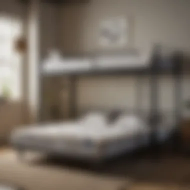 A comparison chart of online vs brick-and-mortar mattress purchases