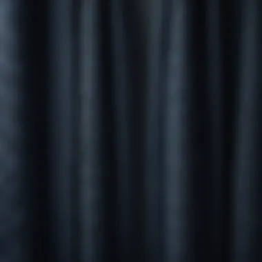 Luxurious Texture of Navy Blue Bath Towels Close-up of the luxurious texture of navy blue bath towels