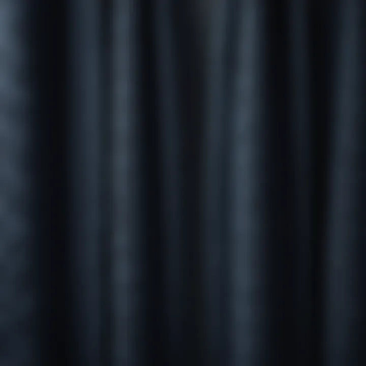 Luxurious Texture of Navy Blue Bath Towels Close-up of the luxurious texture of navy blue bath towels