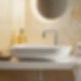 Illustration of necessary tools for installing IKEA wall mount bathroom sink