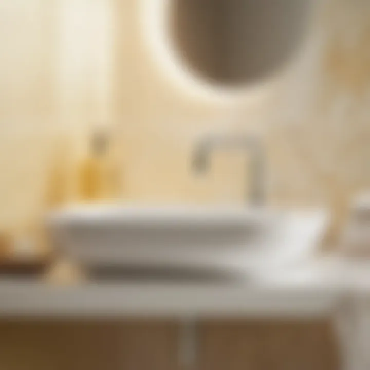 Essential Tools for Installation Illustration of necessary tools for installing IKEA wall mount bathroom sink