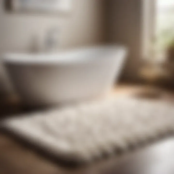 Plush Nestwell Bathroom Rug providing Heavenly Softness