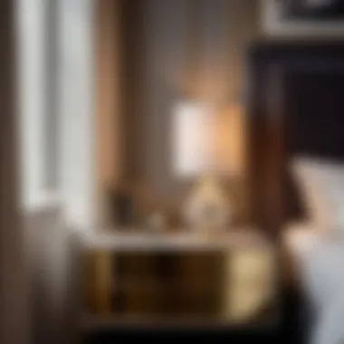 Sleek Nightstand and Modern Lamp Pairing for Contemporary Vibes Chic Nightstand and Lamp Ensemble