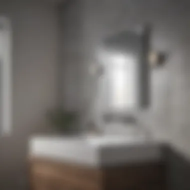 Sleek Noland Bathroom Fixture Sleek Noland Bathroom Fixture in a contemporary setting