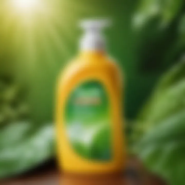 Non Comedogenic Laundry Detergent Bottle Non comedogenic laundry detergent bottle on a green leaf background