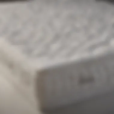 Detailed view of a Novaform mattress showcasing its unique materials and construction