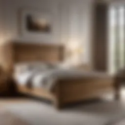 Elegant Oak Bedframe