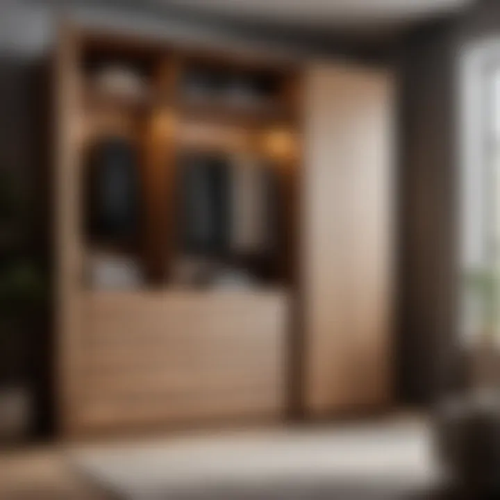 Stylish Oakcrest Wardrobe Sleek Oakcrest Wardrobe for Modern Aesthetics