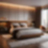 Elegant bedroom design with modern furnishings