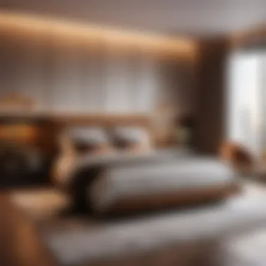 Elegant bedroom design with modern furnishings