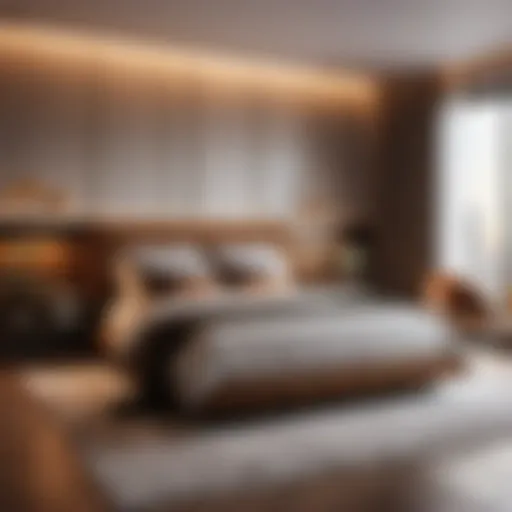 Elegant bedroom design with modern furnishings
