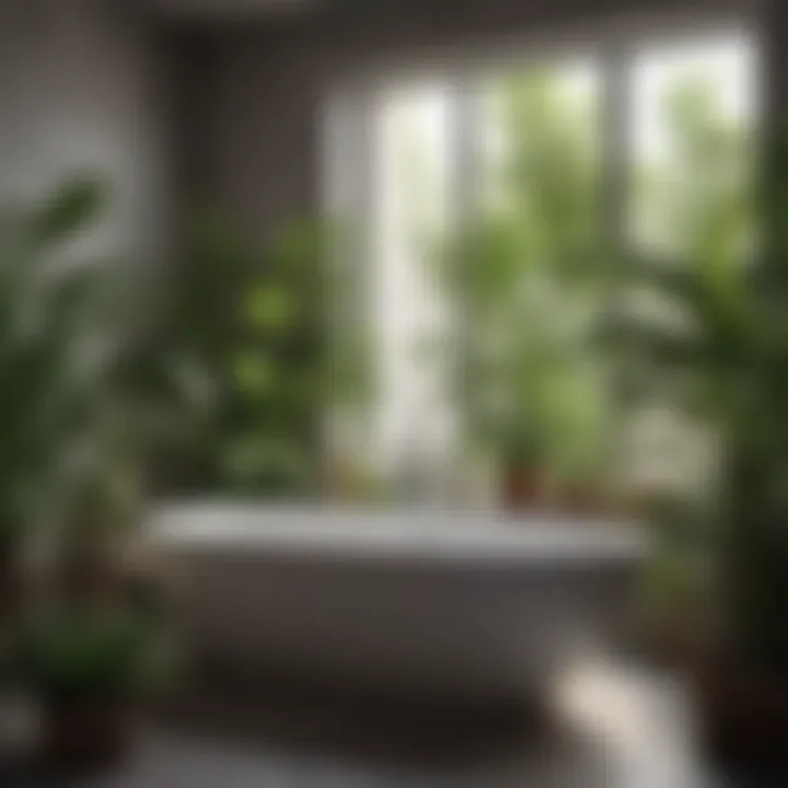 A collection of plants suitable for windowless bathrooms