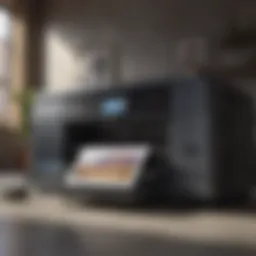 A modern color printer showcasing sleek design and functionality